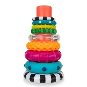 Sassy Stacks of Circles Stacking Ring STEM Educational Learning Toy 9 Piece Set